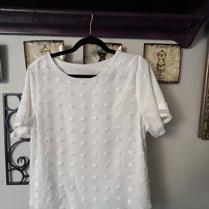 White Short Sleeve Top